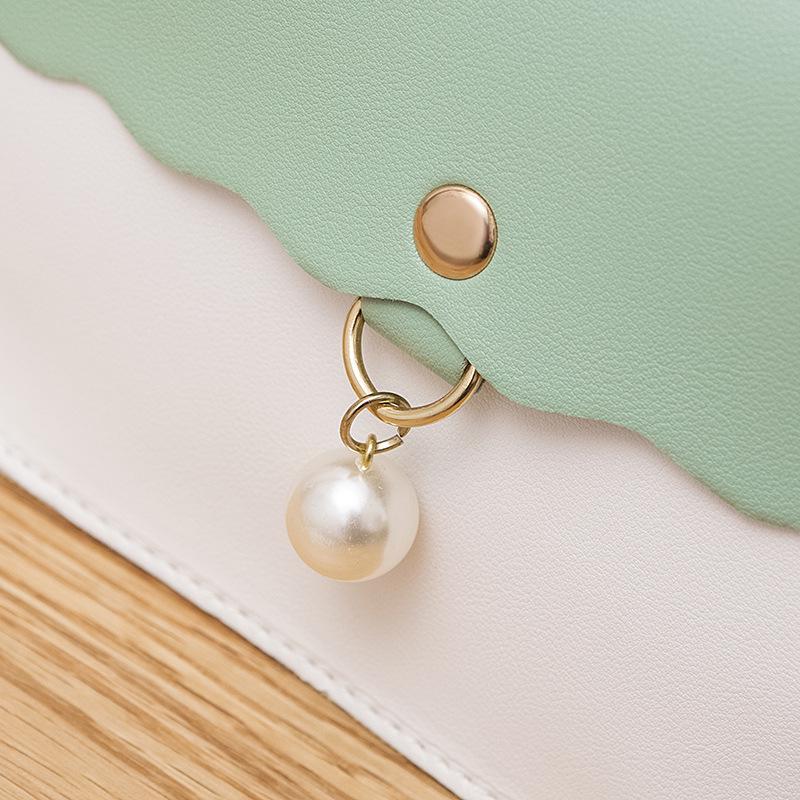 Women's 2019 Pearl Color Block Crossbody Bag - Fashionable, Versatile Phone Bag Gift