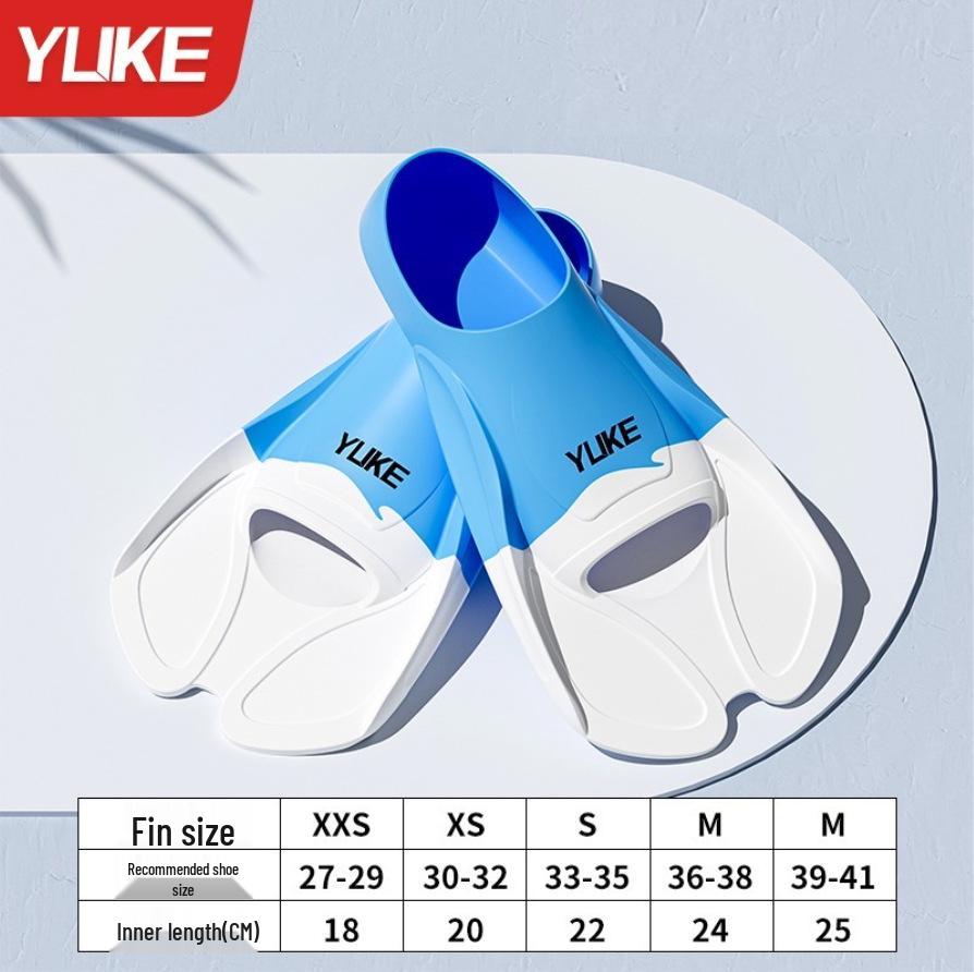 Unisex Silicone Swimming Fins for Adults & Kids - Ideal for Diving, Breaststroke, Freestyle Training