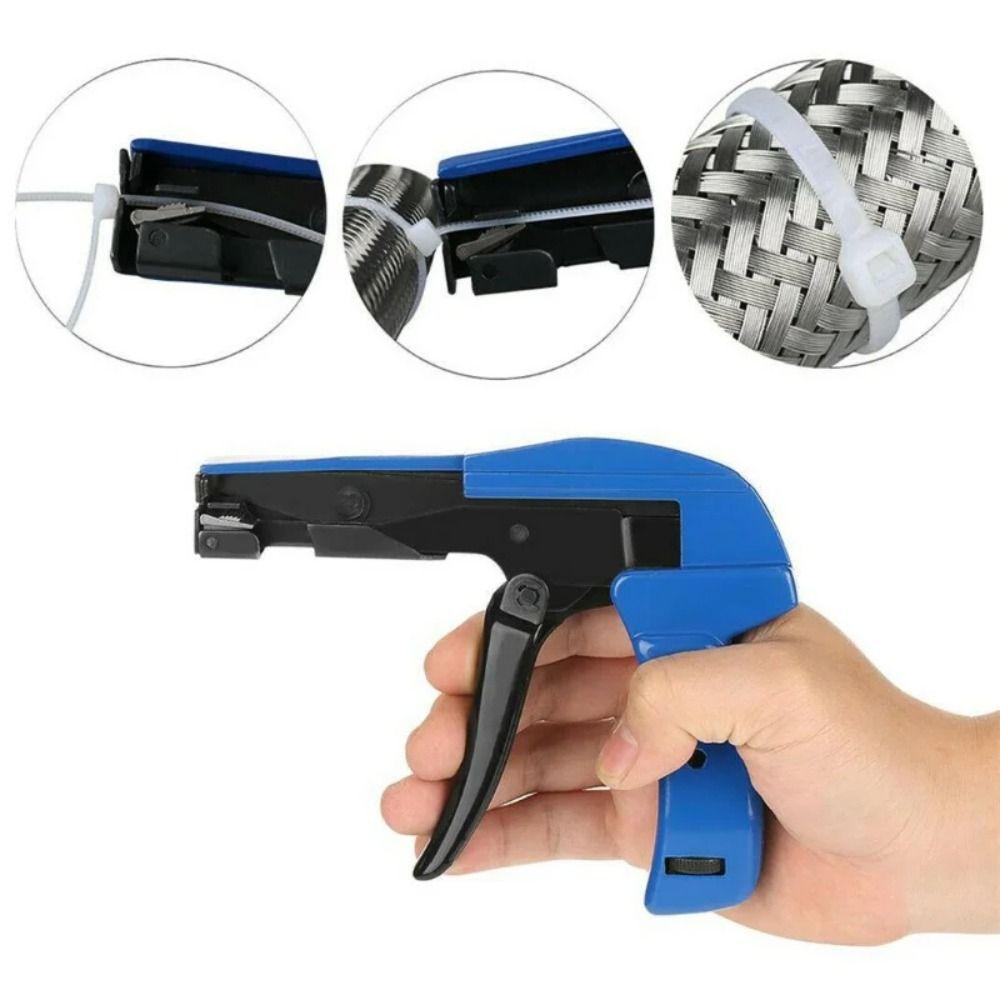 Quick Tighten Cable Tie Tool Labor Saving Flush Cut Zip Tie Tool  Electrical Operation