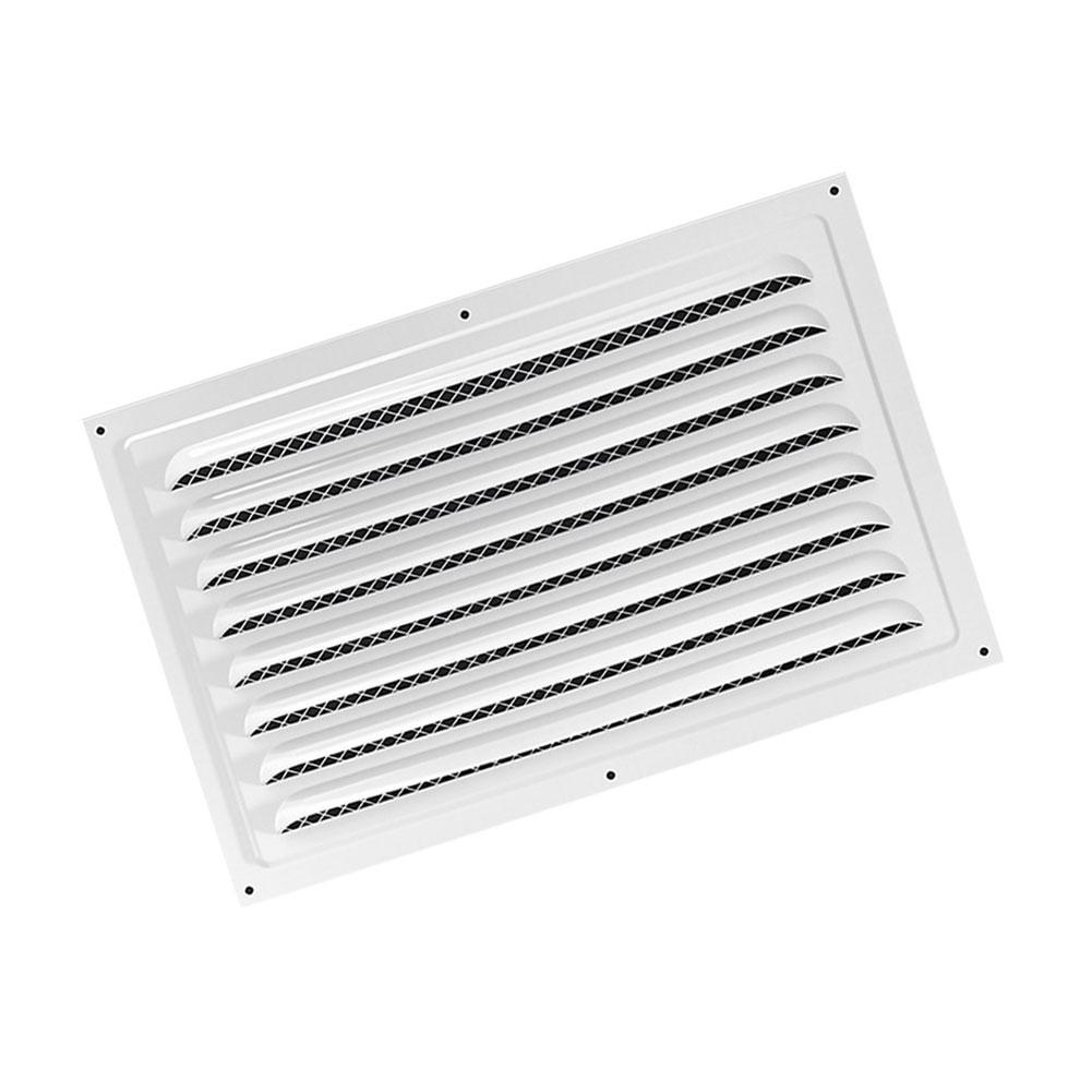 Outdoor Air Vent Cover Louvered Design Stainless Steel Mesh Filter For Garage Warehouse Bathroom HVAC Duct 150x300mm