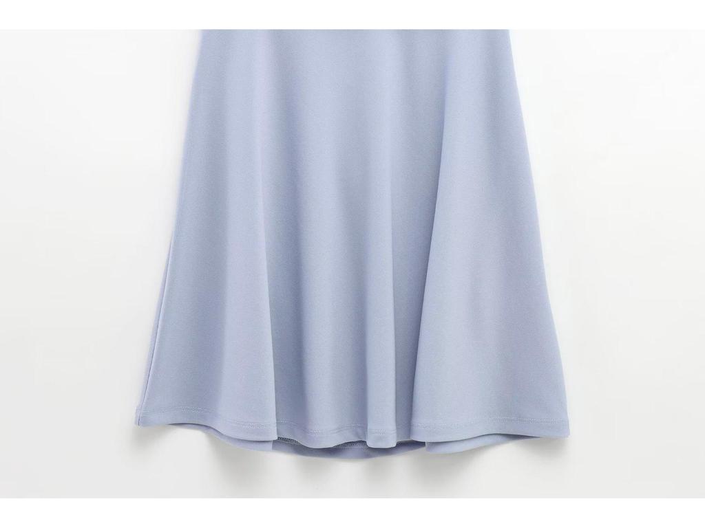 2025 Spring Sleeveless Halter Neck Off-Shoulder Street Style Dress