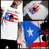 Puerto Rican Flag With Rooster T-Shirt Boricua Taino Caribbean Pride Cotton Tee