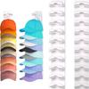 Easy Installation Hat Rack No Drilling Installation Self-Adhesive Rack