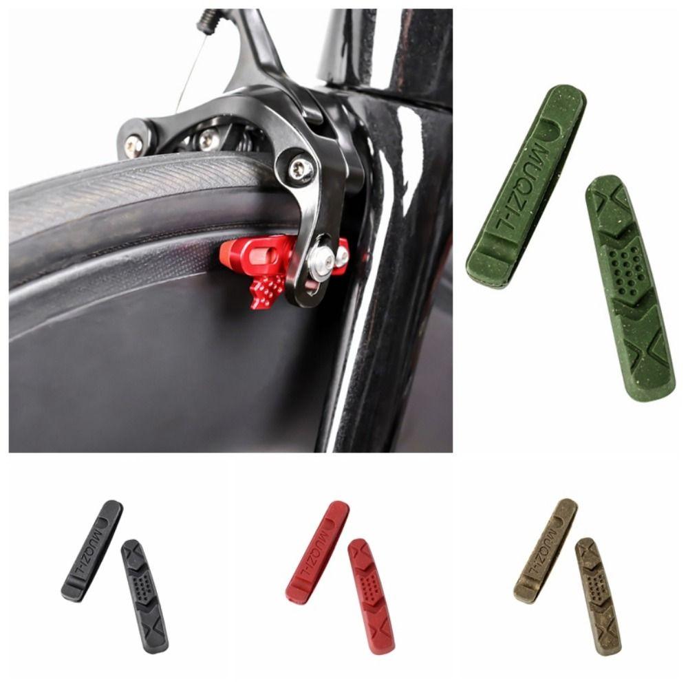 1 Pair Caliper Brake Pads Bicycle V-brake Pads Rubber Bike Brake Blocks  Bike Accessories