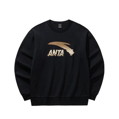 Anta Casual Μόδα Αθλητικό Ευέλικτο Campus Μετακινήσεις Φαρδύ Άνετο Φλις Χοντρό Ζεστό Πουλόβερ Φούτερ Ανδρικό φούτερ 952548702-4