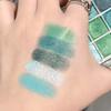 Ombretto verde 9 colori Avocado Color Stage Makeup Palette di ombretti a colori perlescenti opachi a nove quadrati