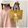Canvas Small Square Bag For Women With Magnetic Closure And Crossbody Strap For Daily Use