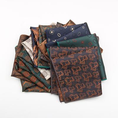 Men'S Pocket Towel High-Density Pattern Business Suit Chest Towel Small Square Towel Handkerchief