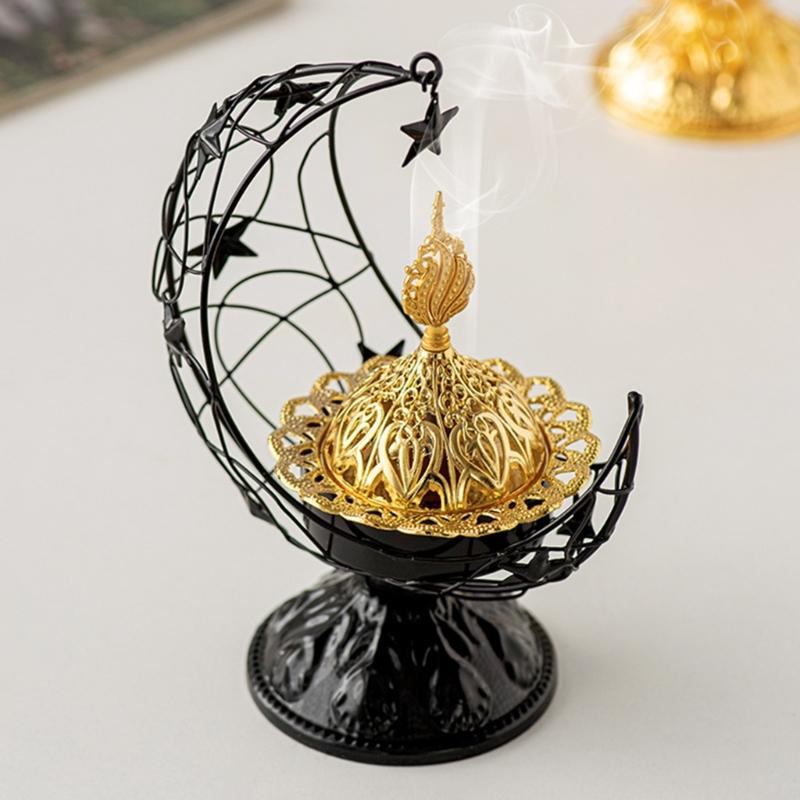 Incenses Diffuser Crescents Candle Incenser Eid Holiday Decoration Desk Ornament