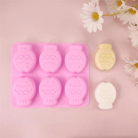 Cartoon Fish Shape Silicone Mold Cake Chocolate Tray for Fondant Mousse Soap Candle Reusable Flexible Baking Mold