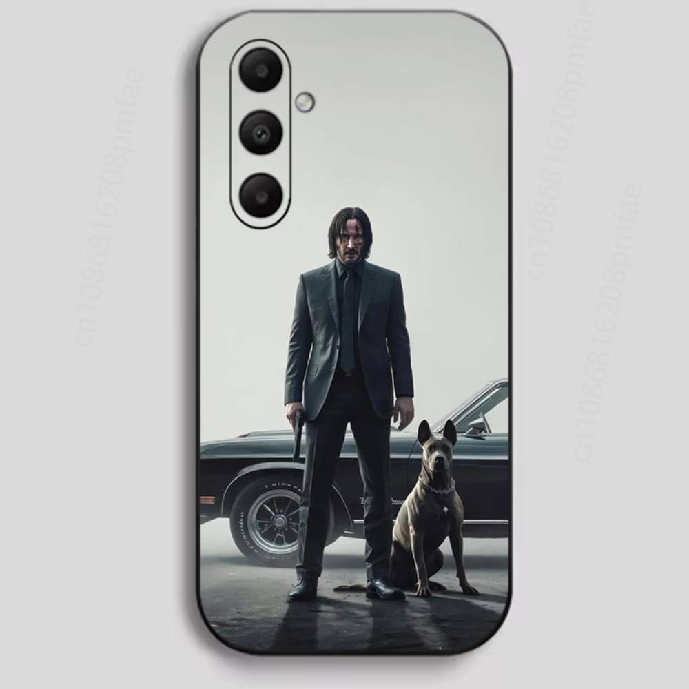 Cool J-John Wick Phone Case for Samsung Galaxy A73,23,53,33,24,72,22,52,32,54,A34 Soft Cover