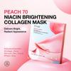 ANUA Peach 70 Niacin Collagen Face Mask for Glowing and Pore Moisturizing for Dry and Combination This Sheet Mask Is a Collagen Pack and Is Perfect
