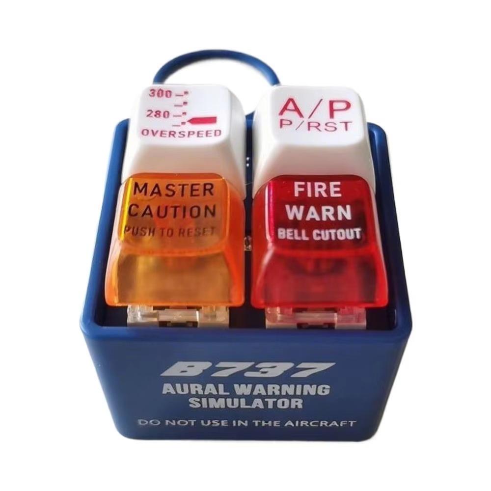 Pass The Time Warning Sound Simulator Airplane Emergency Alert Keychains For Aviation Enthusiasts