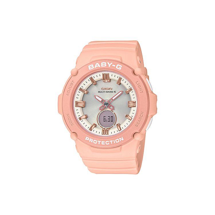 Casio Baby-G Themed Series Solar Powered Six Radio Wave Date Display Quartz Movement Watch Women watches White BGA-2700-4A