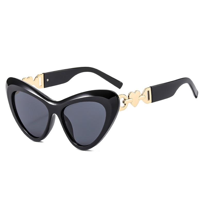

Cat Eye Sunglasses Women Fashion New Vintage Shades Designer Luxury Sun Glasses Uv400 Eyewear as picture