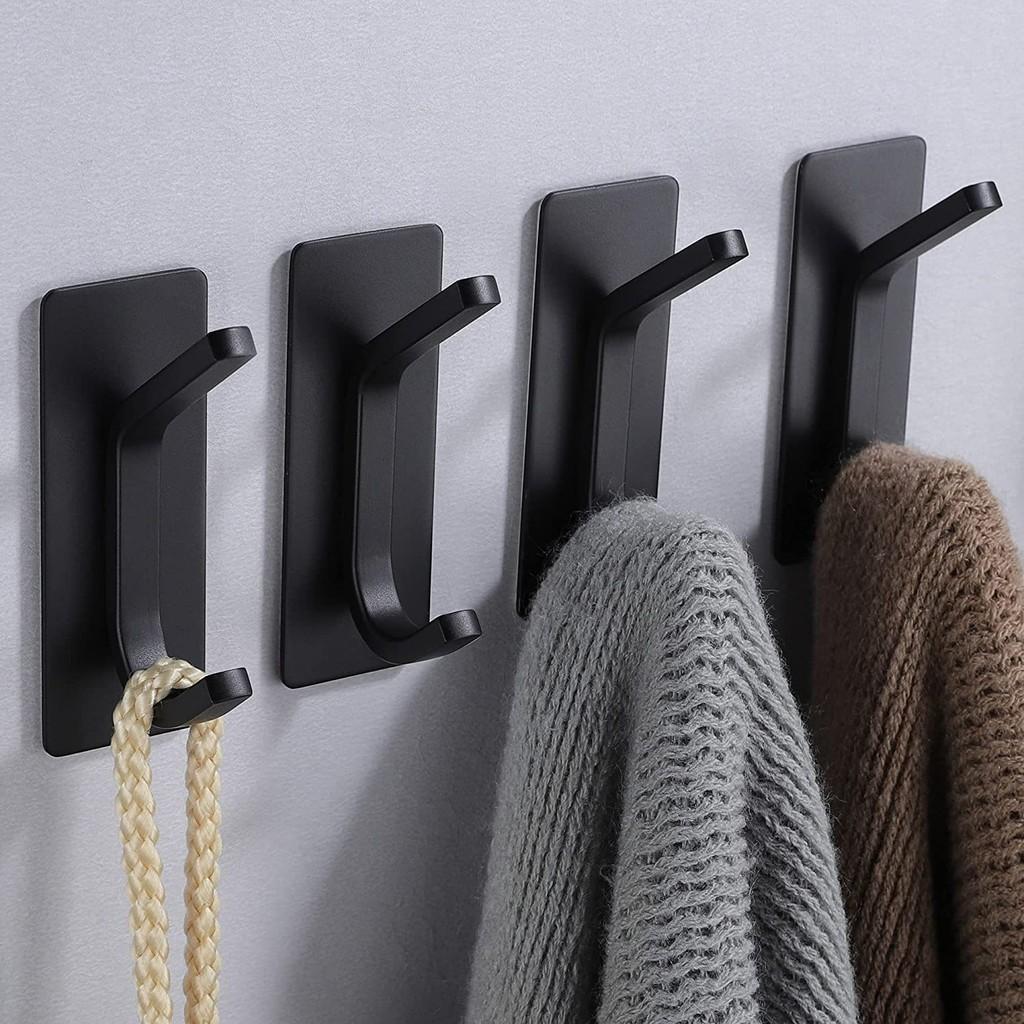 Premium Stainless Steel Adhesive Hooks For Kitchen And Bathroom Durable And Stylish
