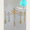 Transparent Snowflake Ice Spikes: Acrylic Christmas Decoration
