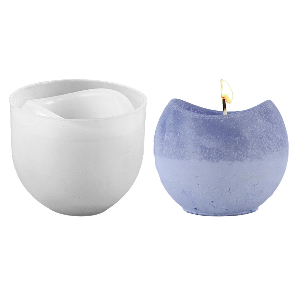 Arc-shaped Candle Holder Resin Jar Silicone Mold for Crafting Candle Holder Cup Resin Craft Ornament Home Decorations