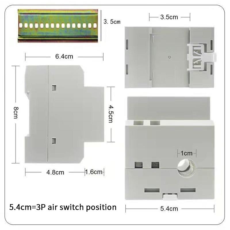Monitor AC su Guida Din 6 in 1 110V 220V 380V 100A Tensione Corrente Fattore di Potenza Energia Elettrica Kwh Attiva Frequencimetro