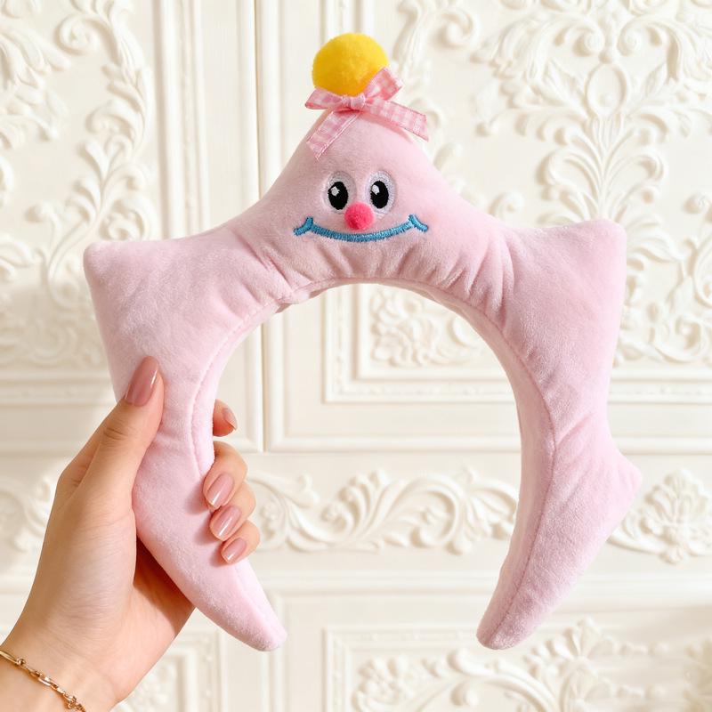 Funny Cute Sponge Star Headband for Women - Perfect for Face Washing, Face Masks, Hair Back, Makeup, Photoshoots, Autumn/Winter Headwear