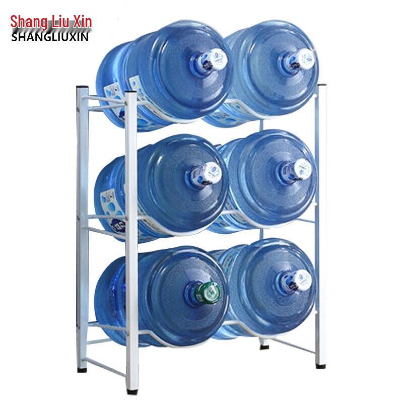 Shangliuxin 3-Tier Double Row Water Bucket Storage Rack
