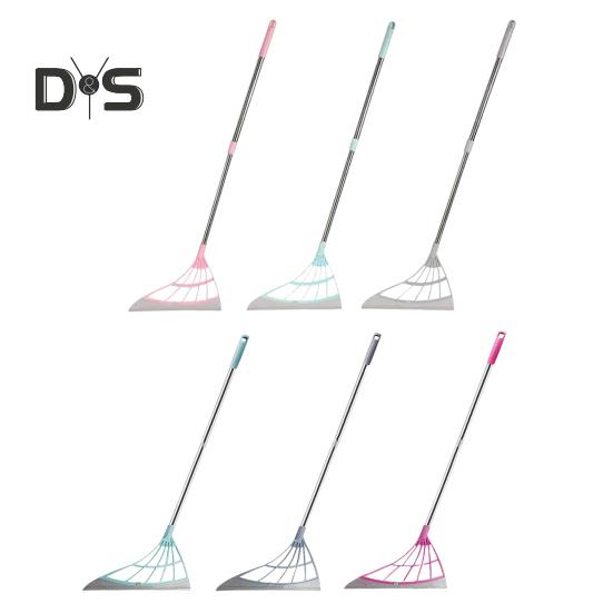 Silicone Broom Set Floor Cleaning Rubber Broom Multifunctional Broom Sweeper Ergonomic Design 45 Degree Bevel Broom