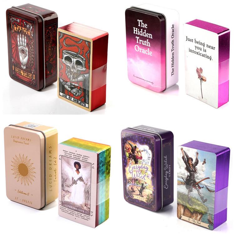 Lucid Dreams Tarot In Gold Stamped Tin Box - Premium Tarot Cards Set