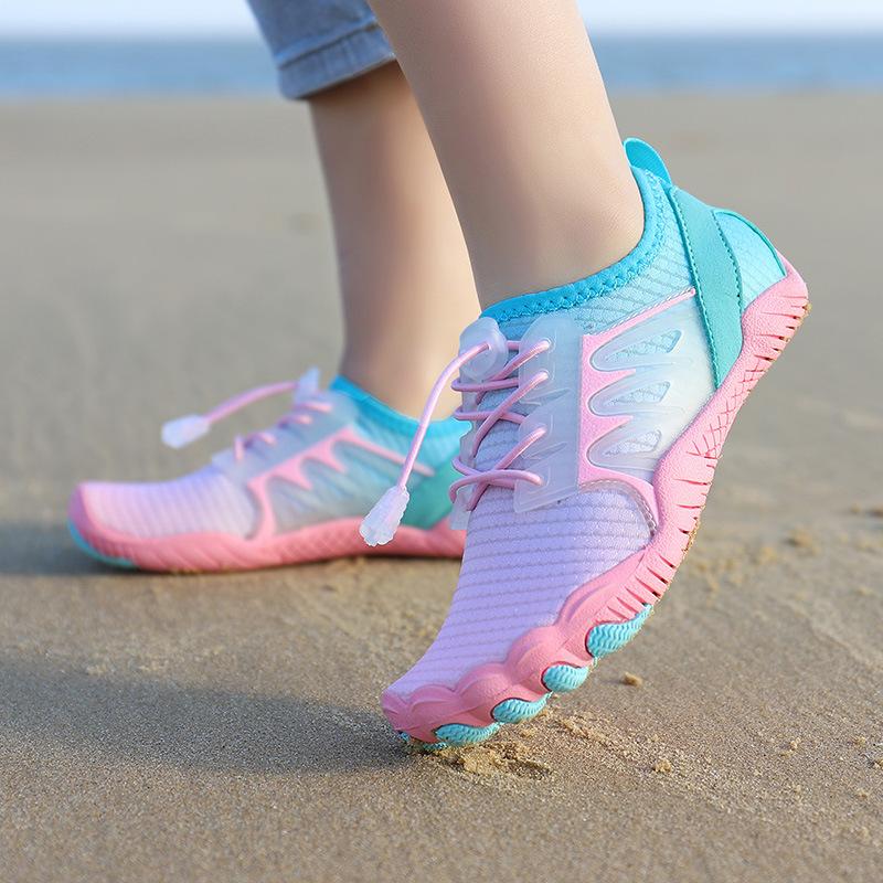 

Unisex Water Shoes Quick Dry Breathable Aqua Shoes Non-Slip Lightweight Beach Swimming Shoes 36 рожевий