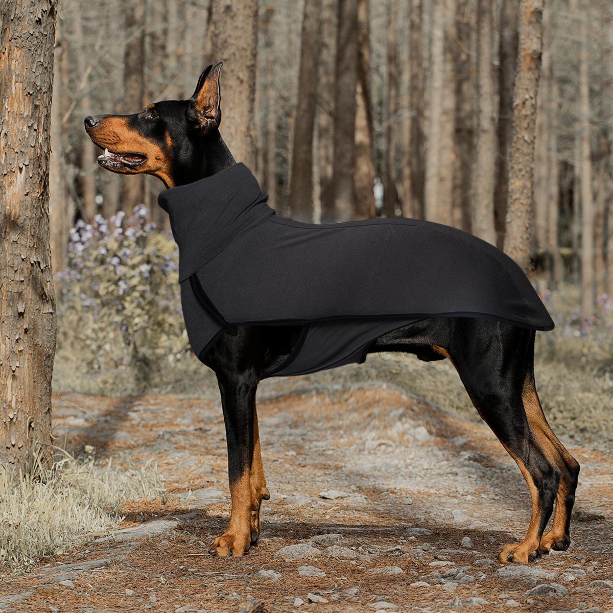 

Уютный пэчворк свитер для собаки с высоким воротником из-за границы 2XL чёрный