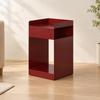 Three-Tier Rolling Side Table Portable Metal with Casters