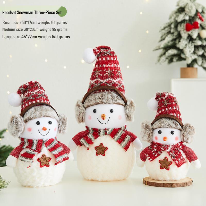 Christmas Snowflake Series: Snowman, Santa, and Reindeer Ornaments for Holiday Decor
