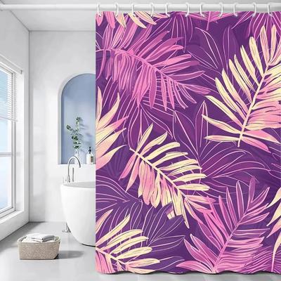 Shower Curtains for Bathroom Curtain for Shower Leaf Bathroom Accessories Set Bath Sets Waterproof Fabric the European ProdXT6