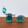 2 Pcs Miniature Storage Jars Doll House Mini Transparent Jar with Lid