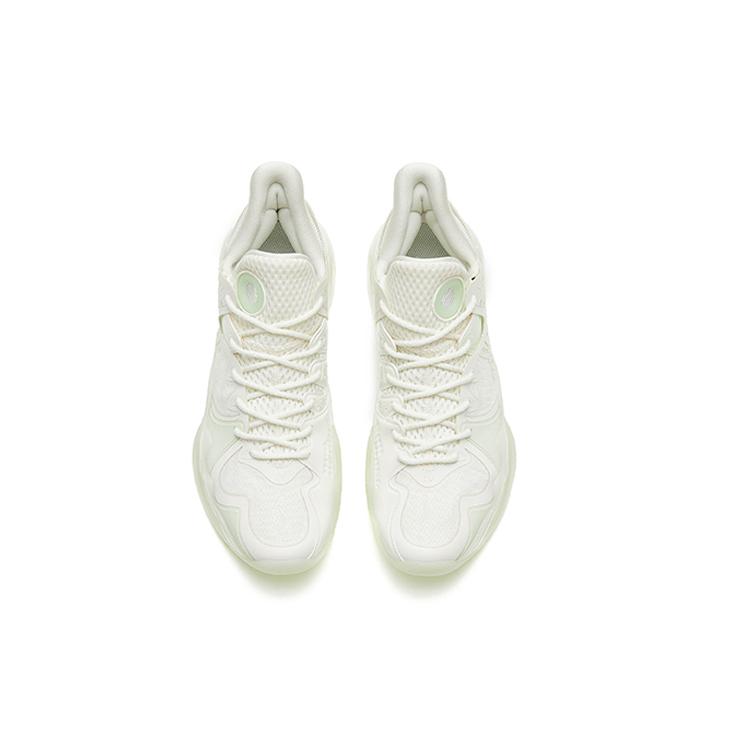 Anta Shock Wave 4 Textile, Synthetic Leather Cushioning Slip Resistant Abrasion Resistant Rebound Mid Top 112241106-2