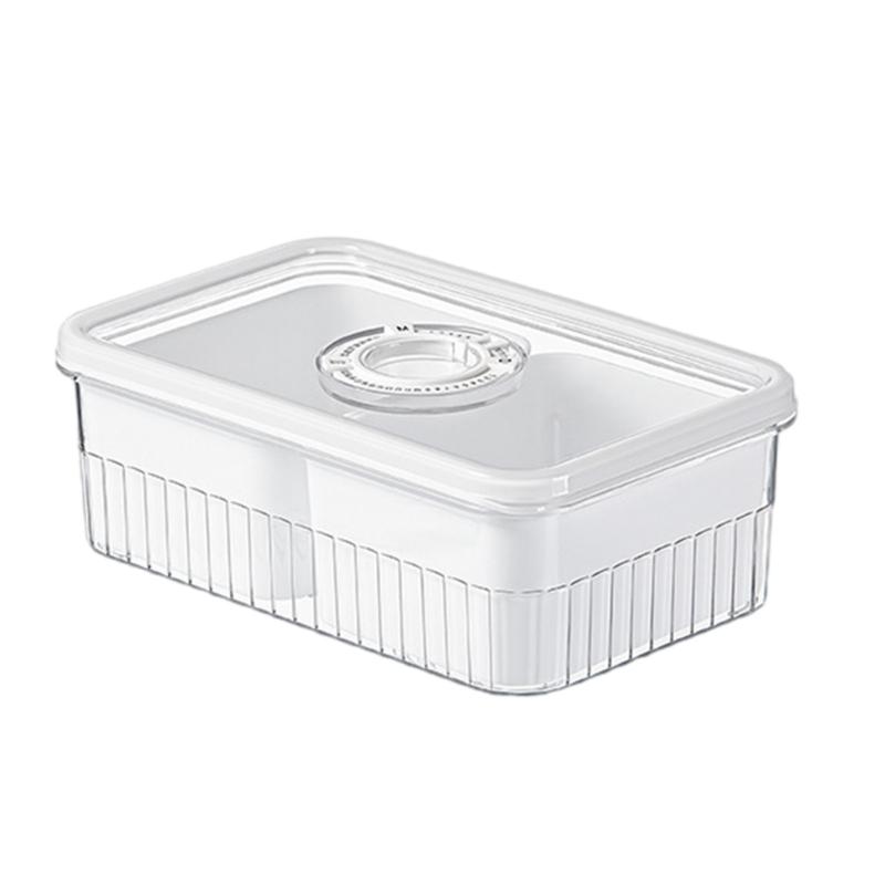 

Transparent Food Grade Organiser with Sealed Compartments Plastic Divided Storage Box for Dry Fruit Snacks Nut