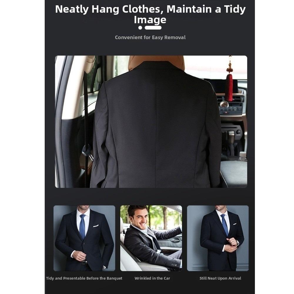 Stainless Steel Car Clothes Rack Universal Back Seat Organizer Jacket Suit Coat Hanger for Vehicle