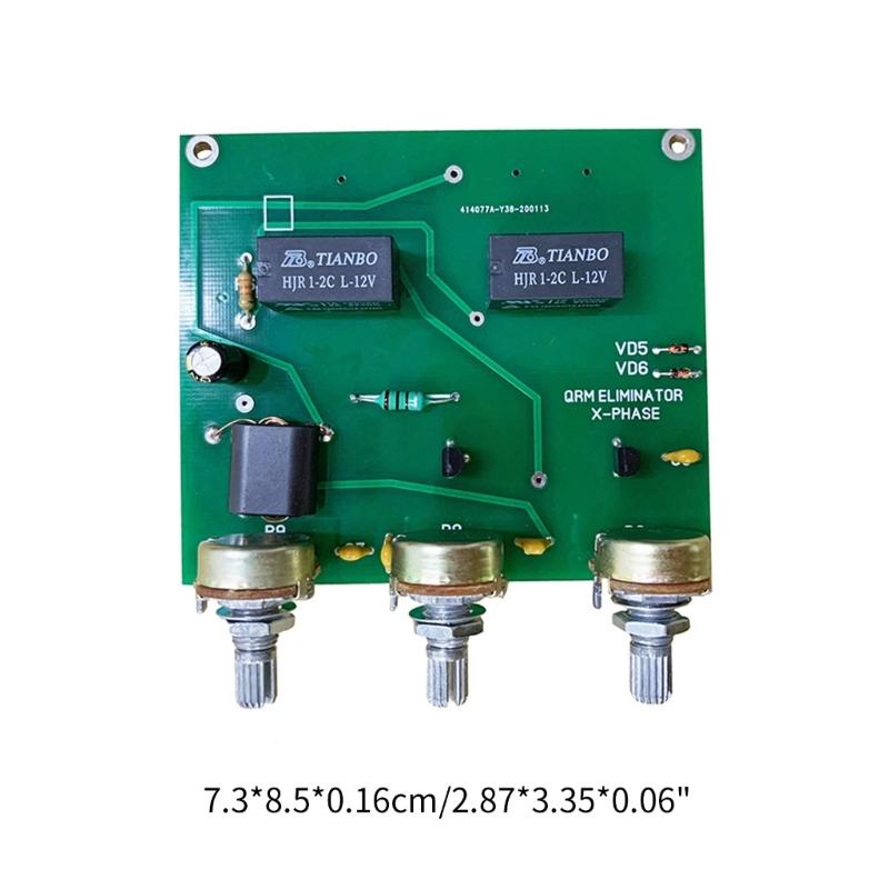 QRM Canceller Eliminator X-Phase 1-30 MHz HF Band PTT Control Finished Eliminator Board Diy Kit for Ham Radio