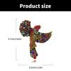 Large Hummingbird Brooch with Colorful Rhinestones Unique Fashion Lapel Pin Crystal Bird Shaped Badge Clothing Accessory