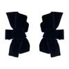 2Pcs Fashion Black Bow Hair Claw Clip Princess Velvet Bow Hair Clip Claw Clamp Headwear Girls Women Hair Accessories