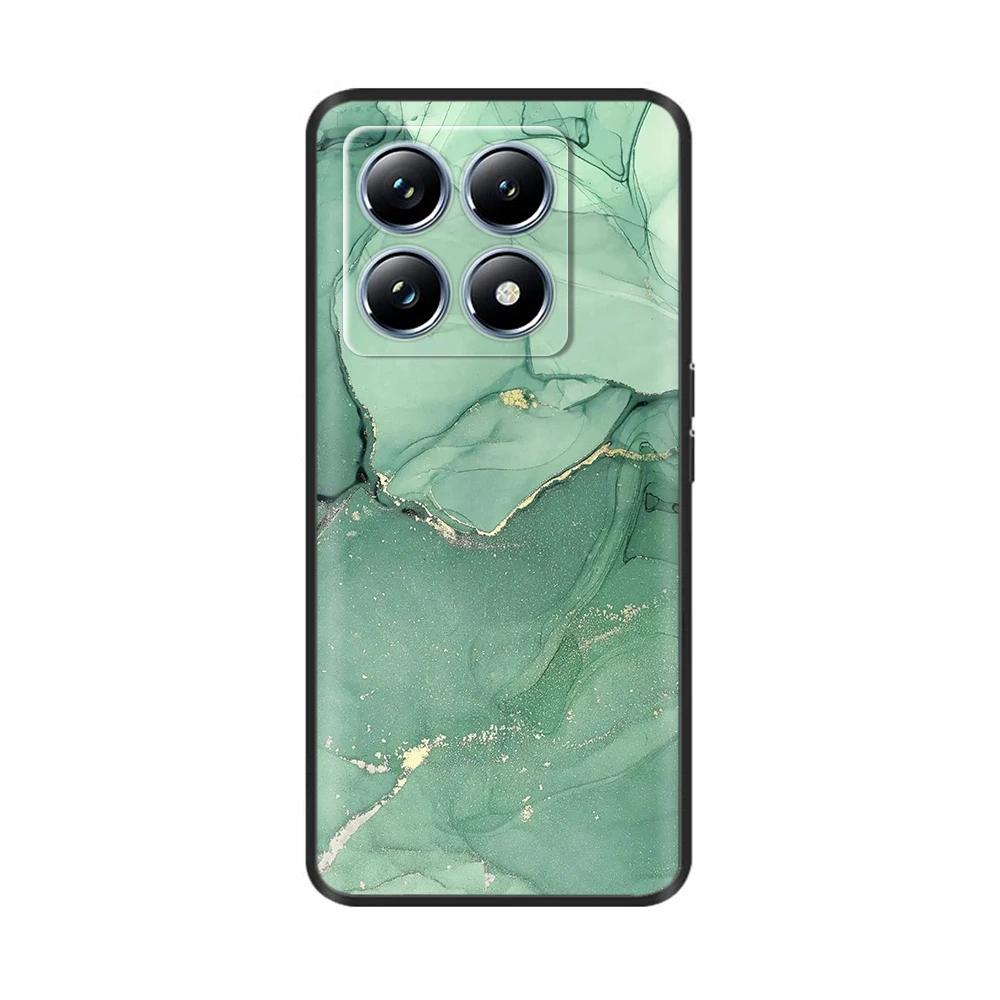 For Xiaomi Mi 14T Pro Case Soft Liquid Silicone Protection Back Cover for Xiaomi 14T Pro Mi14T 5G Cases Painted Cartoon Fundas