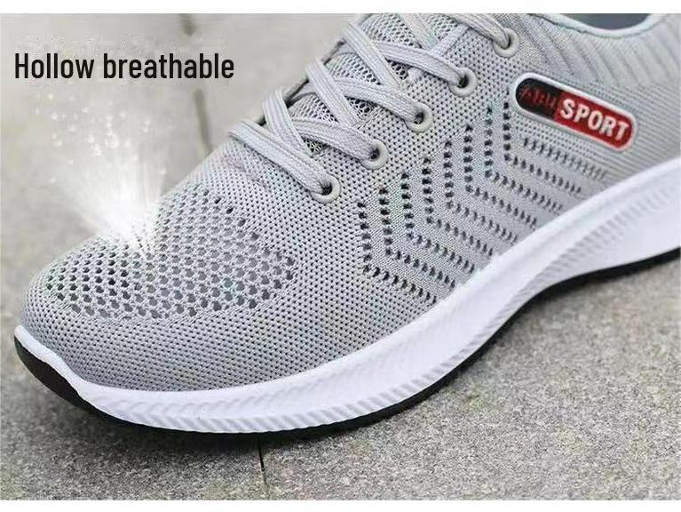 2024 Frühling & Herbst Herren rutschfeste Wanderschuhe - Bequemes gewebtes Mesh für mittleres Alter und ältere Menschen