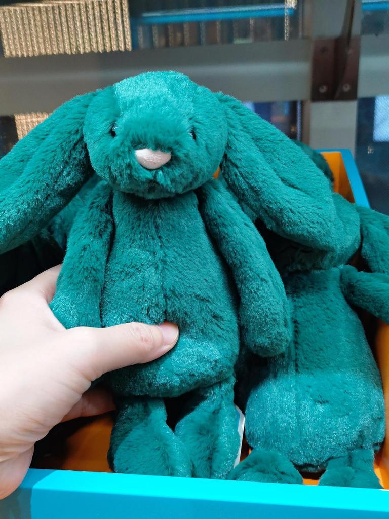 New Snow Rabbit Gemstone Plush Doll Gooseberry Green Blue Red Bonnie Rabbit Collectible Stuffed Animal