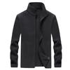 Winter Fleece Hiking Jacket Windbreaker for Men Sportswear Wool Lining Thickened Warm Men's Coat Plus Size Overcoat