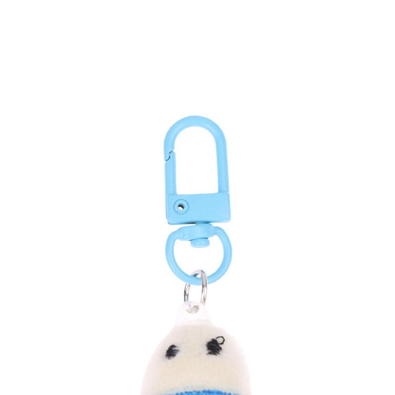 Cartoon Turtle Plush Doll Keychain Anti-Lost Keyring Children Fluffty Keyring Stuffed Animal Doll School Bag Pendant