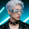 Nietenbesetzte Sonnenbrille Unisex Punk Gothic Rock Stil