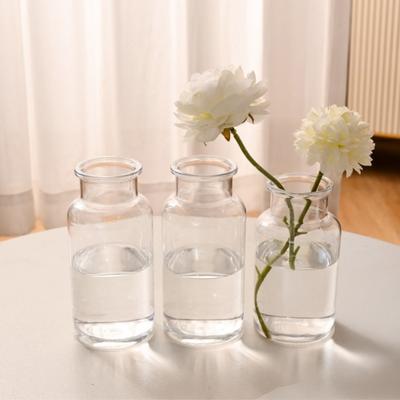 Small Vases for Flowers, Mini Clear Glass Bud Vases, Mini Flower Vase for Wedding Table Centerpiece Home Decor, Housewarming Gift