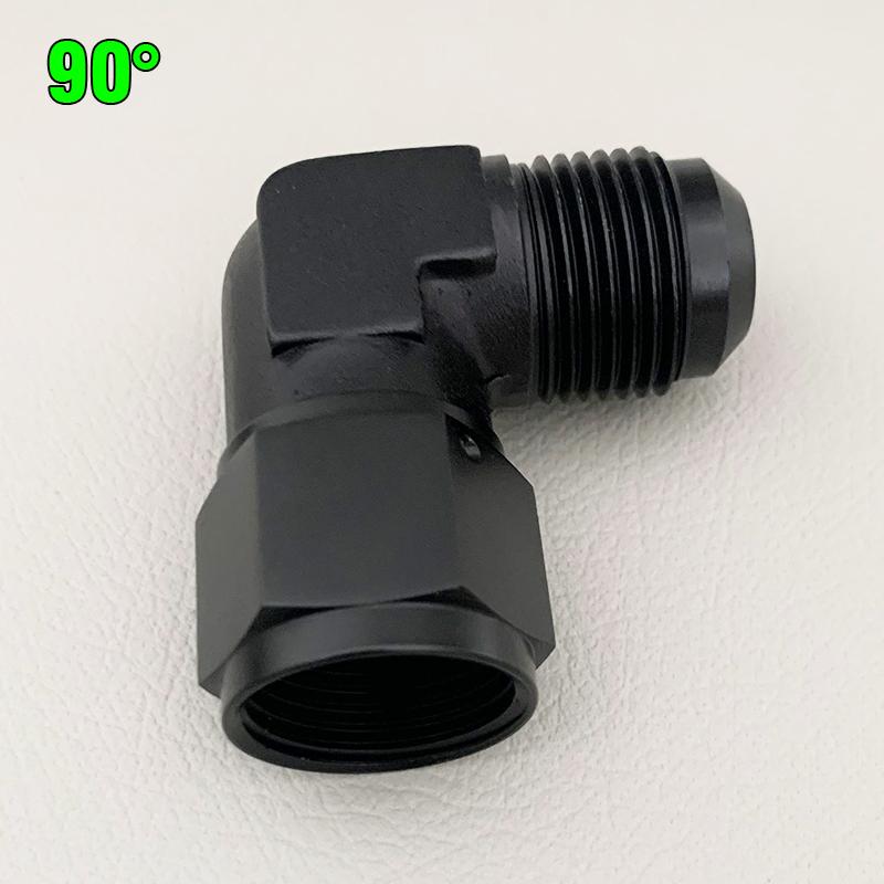 Oil Fuel Fittings Male To Female Thread 90/45 Degree Swivel Coupler AN Adapter Oil Cooler Joint Aluminum Transformation Fittings