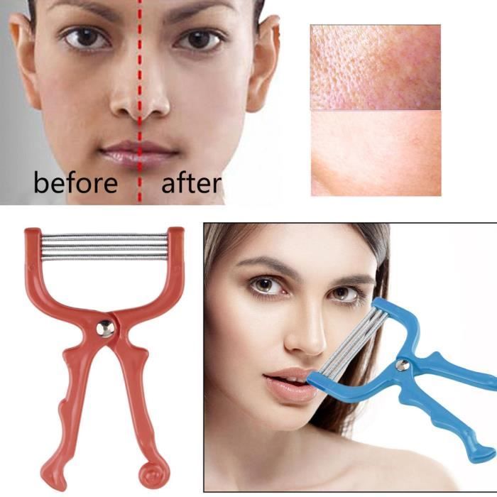 Épilateur - LESHP - Épilateur de visage - Rouge - Soin du visage - Femme