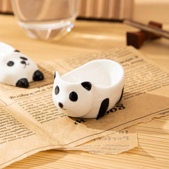 Panda Dipping Bowls Ceramic Sauce Dishes Cute Mini Bowls for Soy Sauce Condiments Snacks Serving And Table Decor
