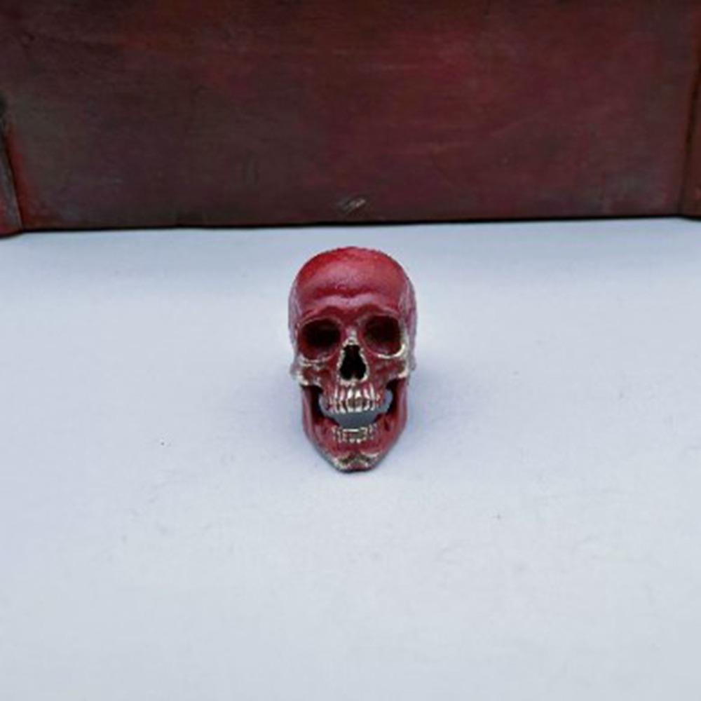 Handmade Sculpture Brass Bead Charms DIY Jewelry Accessories Skull Head Retro Pendant Bracelet Lanyard Pendant EDC Outdoor Tool